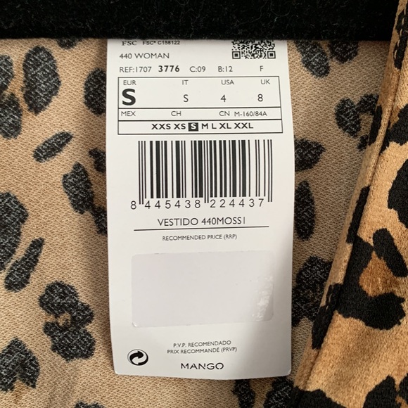 NWT Mango cheetah mini dress - Picture 7 of 7